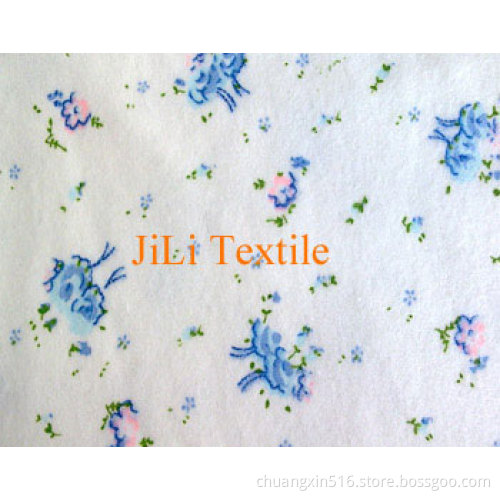 Print Textile Fabric Flannel Cotton